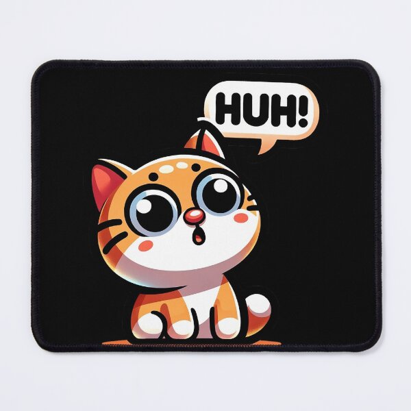 Item preview, Huh Cat Meme Sticker: Puzzled Kitty designed and sold by NexaArts.