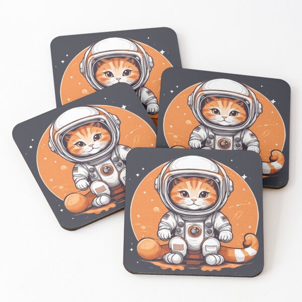 Aperçu de l'œuvre Chat astronaute mignon créée et vendue par Culmika.