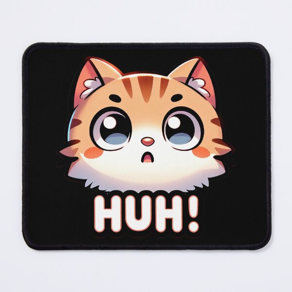 Item preview, Huh Cat Meme Sticker: Puzzled Kitty designed and sold by NexaArts.