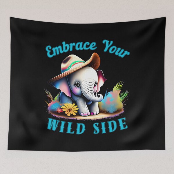 Item preview, Embrace Your Wild Side. adorable elephant designed and sold by ElephantVibes.