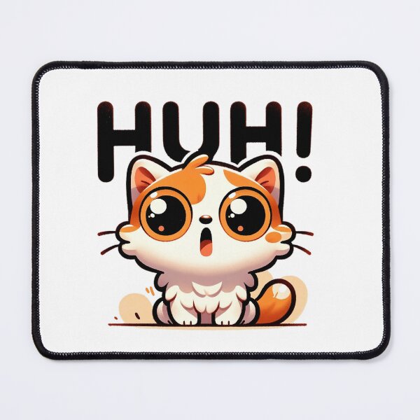 Item preview, Huh Cat Meme Sticker: Puzzled Kitty designed and sold by NexaArts.