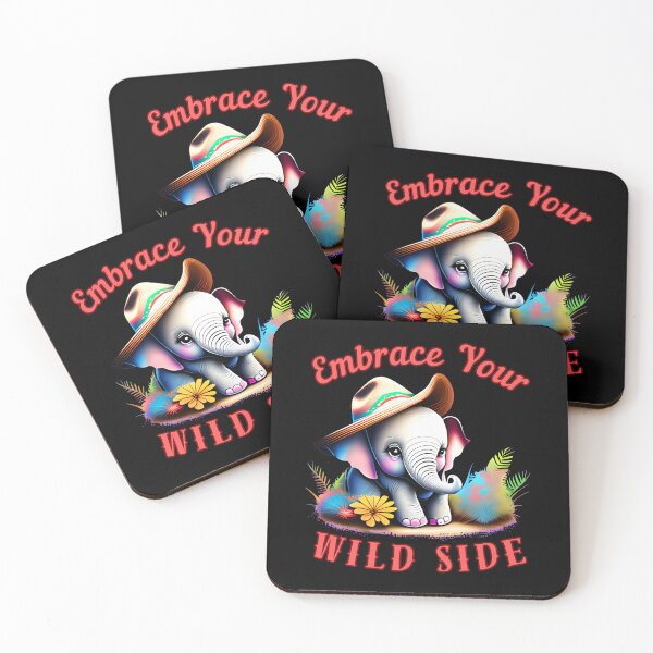 Item preview, Embrace Your Wild Side. happy elephant designed and sold by ElephantVibes.