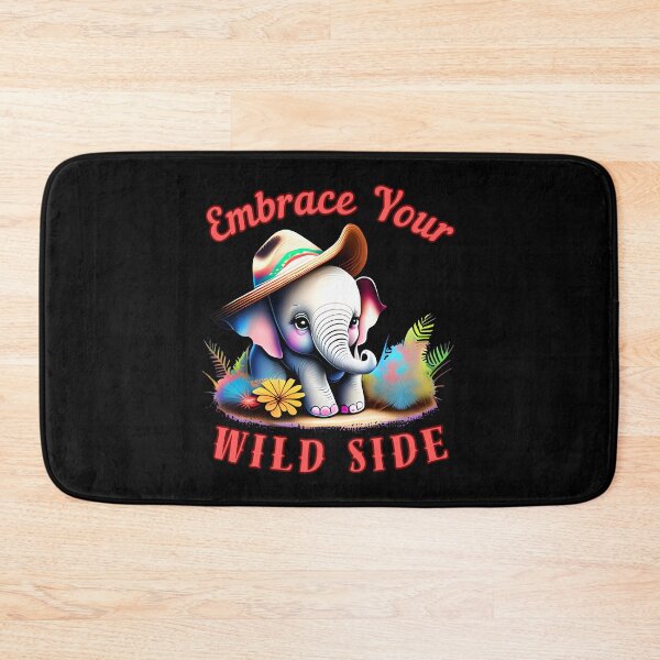 Item preview, Embrace Your Wild Side. happy elephant designed and sold by ElephantVibes.