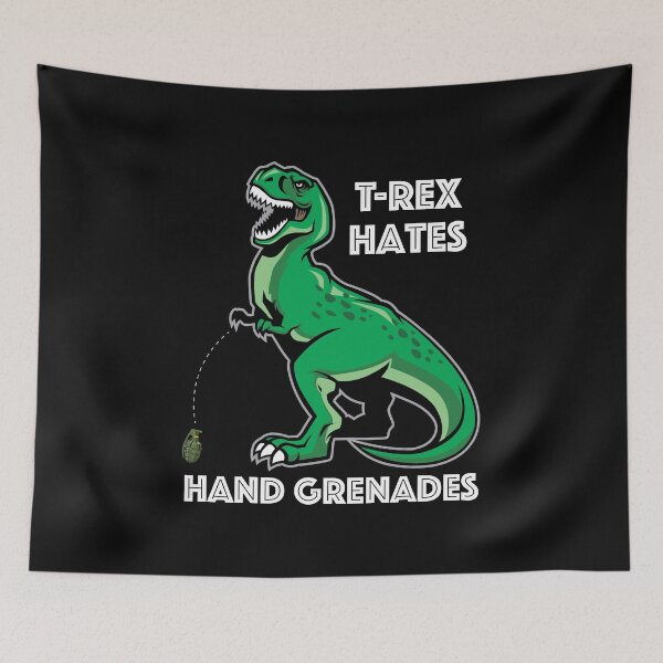 Item preview, T-Rex Hates Hand Grenades designed and sold by myoungncsu.
