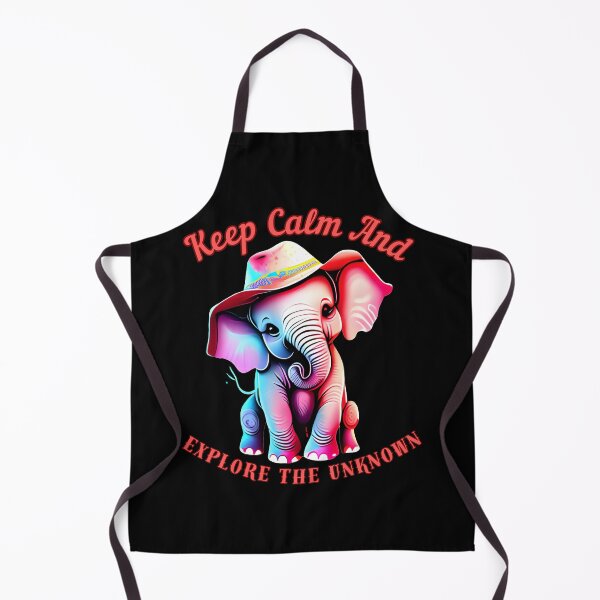 Item preview, Keep Calm And Explore The Unknown. colorful elephant designed and sold by ElephantVibes.
