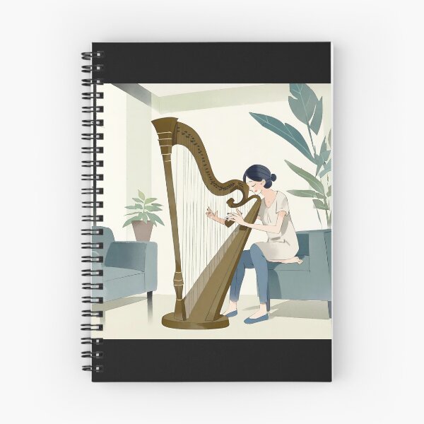 Item preview, Woman playing the harp designed and sold by LTI-Stickers.