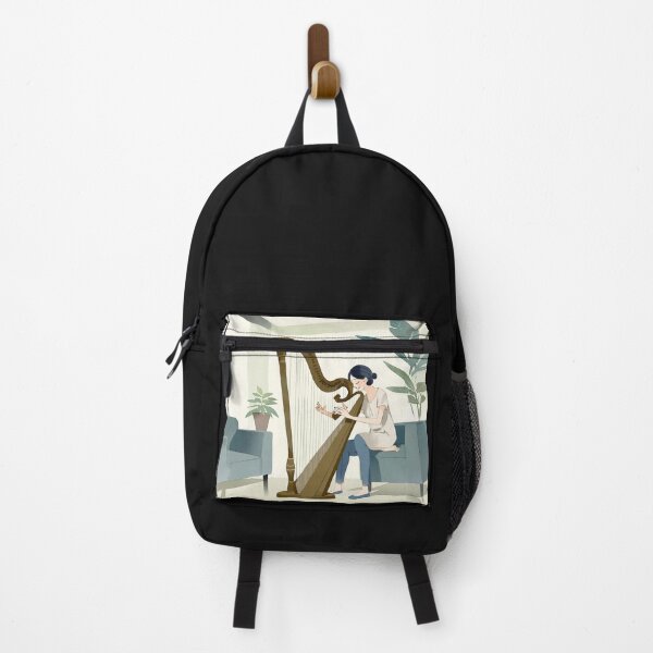 Item preview, Woman playing the harp designed and sold by LTI-Stickers.