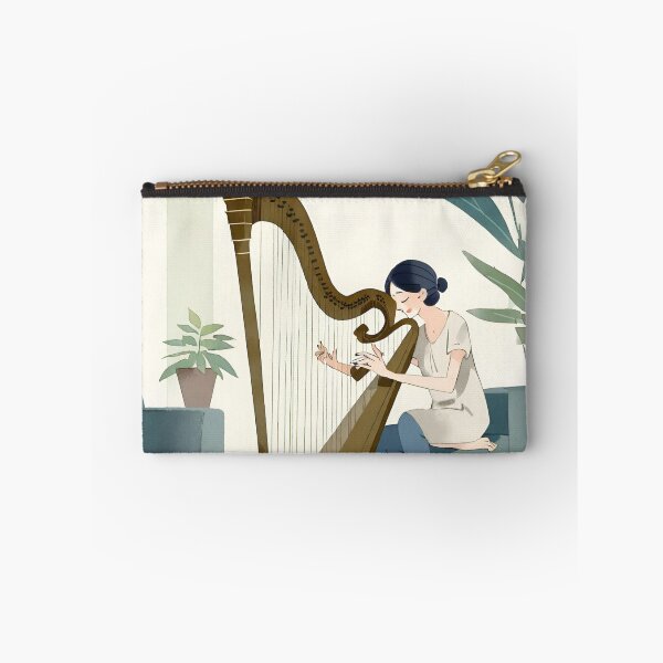 Item preview, Woman playing the harp designed and sold by LTI-Stickers.