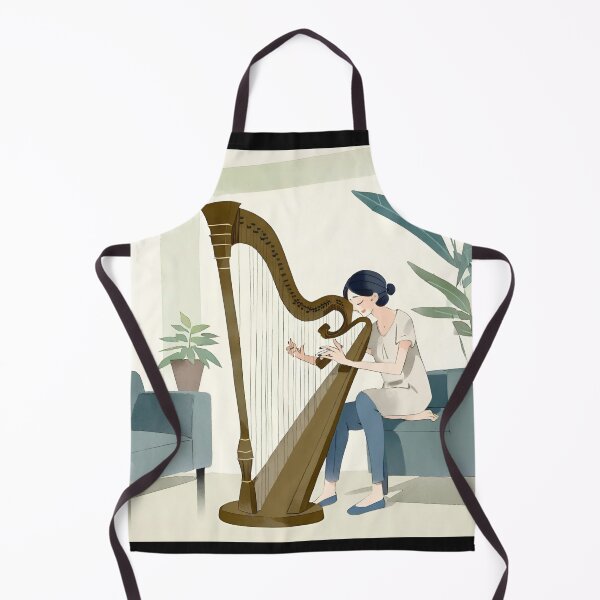 Item preview, Woman playing the harp designed and sold by LTI-Stickers.