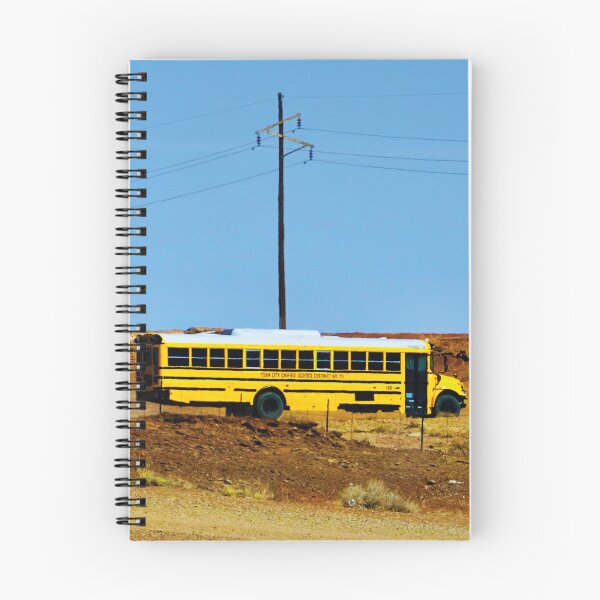 Item preview, yellow American school bus in the desert near Tuba City, Arizona designed and sold by RoyalTarget.