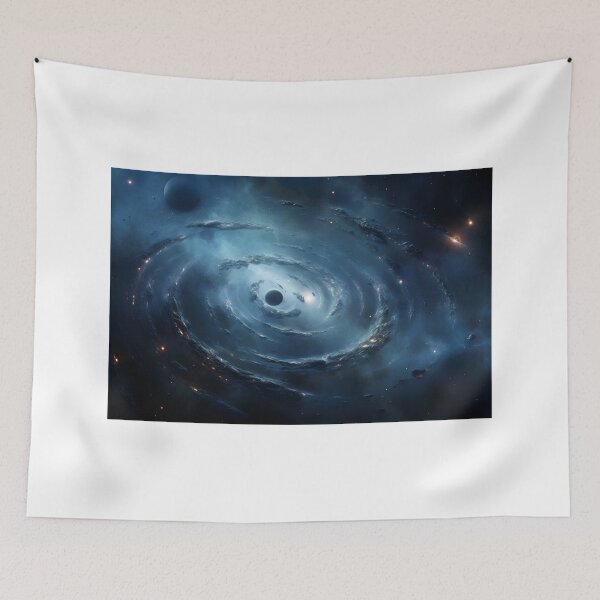 Item preview, Cloud Ringed Planet Deep Space Art designed and sold by PeteRascal.