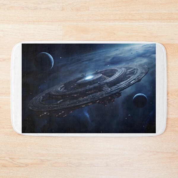 Item preview, Ringed Space Station Sci Fi Art designed and sold by PeteRascal.