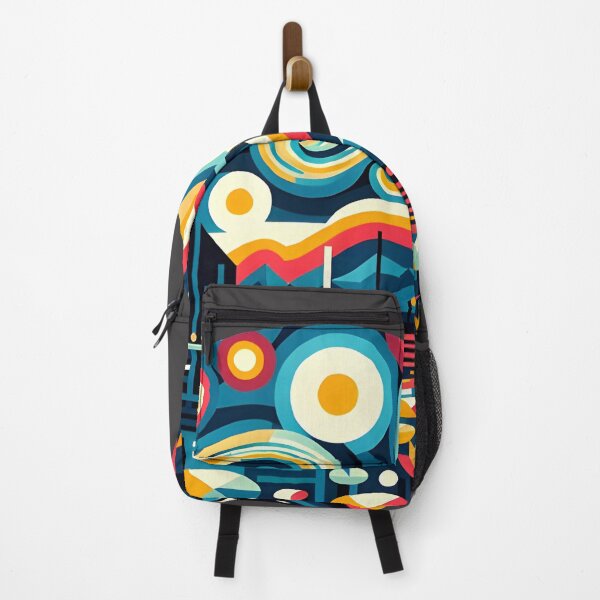 Item preview, Abstract Metropolis: Circular Colorful Skyline designed and sold by Vortex shop.