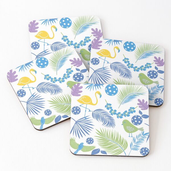 Item preview, Pickleball Paradise - vibrant tropical and playful design pattern designed and sold by Mehwish.