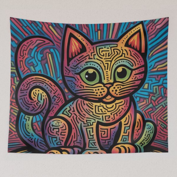 Item preview, The Curious Little Cat designed and sold by Owl-o-the-wisp.