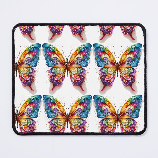 Item preview, Fluttering Elegance: Embrace the Vibrance of Our Rainbow Butterfly Design - Unleash Colorful Freedom on Redbubble! designed and sold by Ignorant-Artist.
