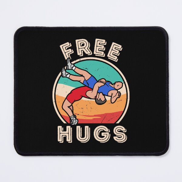 Artikelvorschau, Free Hugs Wrestling Lustiges Vintage-Wrestle entworfen und verkauft von Artisticlions-A.