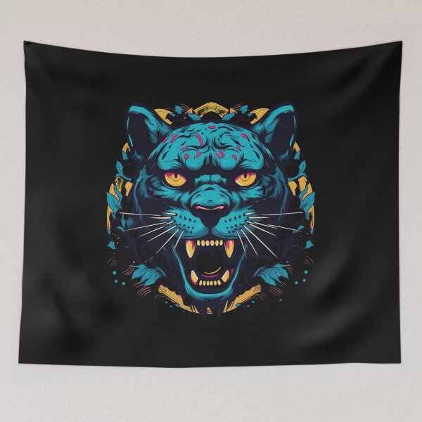 Item preview, American Traditional Furious Black Panther designed and sold by Goku Creations.