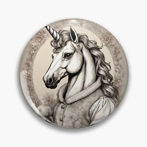 Item preview, Cute Unicorn Head, Vintage Unicorn Art For Unicorn Fans designed and sold by haRexia.