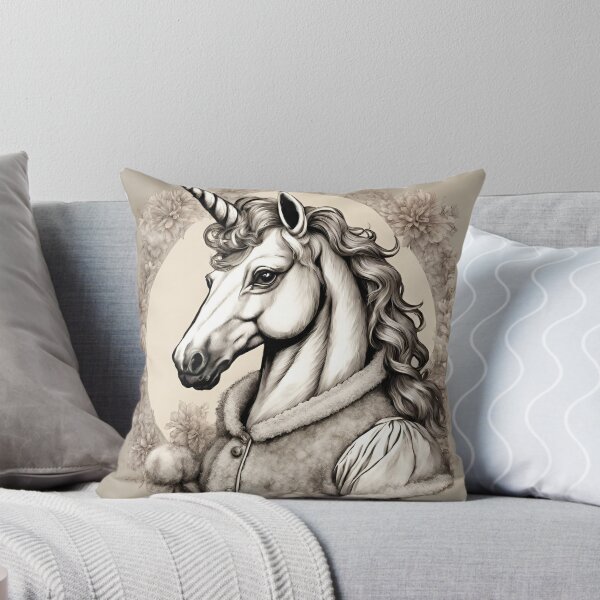 Item preview, Cute Unicorn Head, Vintage Unicorn Art For Unicorn Fans designed and sold by haRexia.