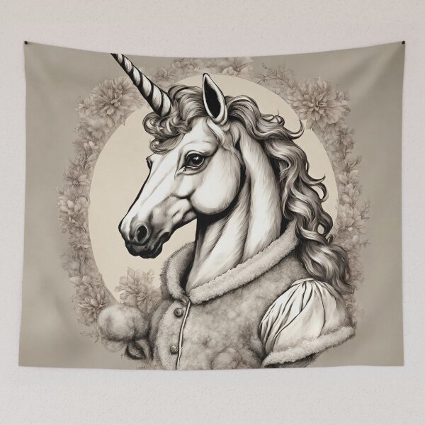 Item preview, Cute Unicorn Head, Vintage Unicorn Art For Unicorn Fans designed and sold by haRexia.
