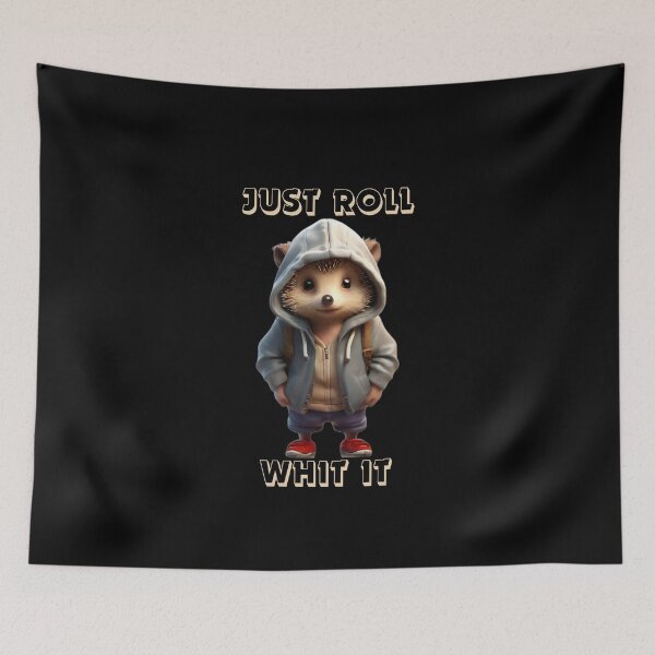 Item preview, Just Roll Whit It (Hedgehog Edition) t-shirt designed and sold by THISisIT-eshop.