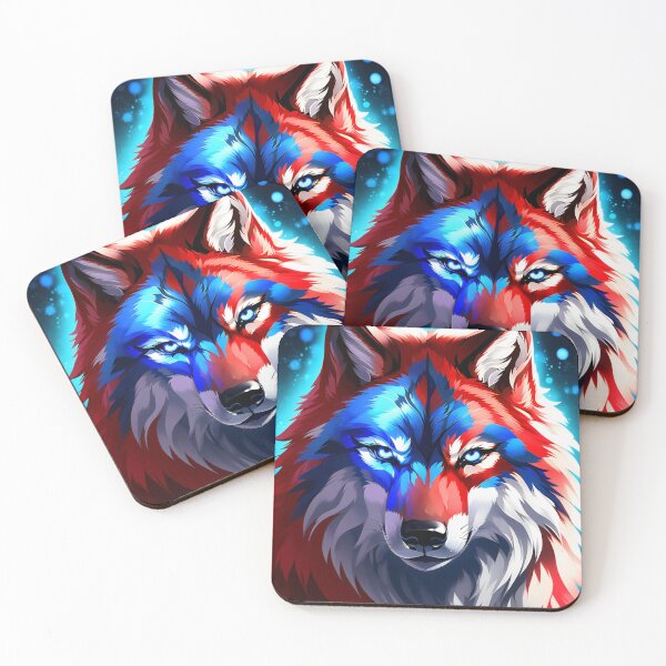 Item preview, Whispers of the Wild: A Wolf's Portrait designed and sold by modernaarte.
