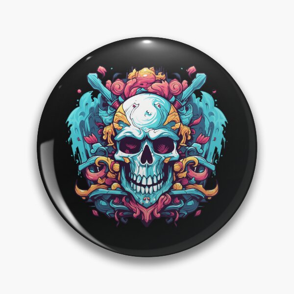 Item preview, American Traditional Cartoon Skull designed and sold by Goku Creations.