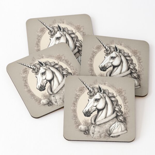 Item preview, Cute Unicorn Head, Vintage Unicorn Art For Unicorn Fans designed and sold by haRexia.