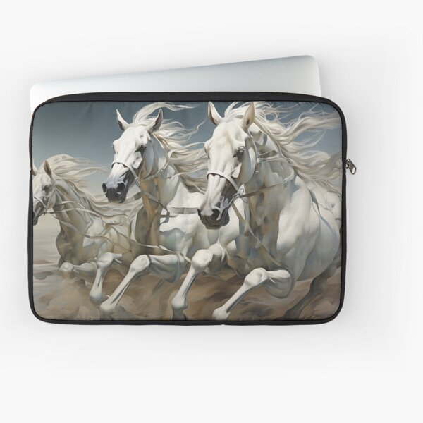 Aperçu de l'œuvre Chevaux blancs au galop créée et vendue par whitecat23.