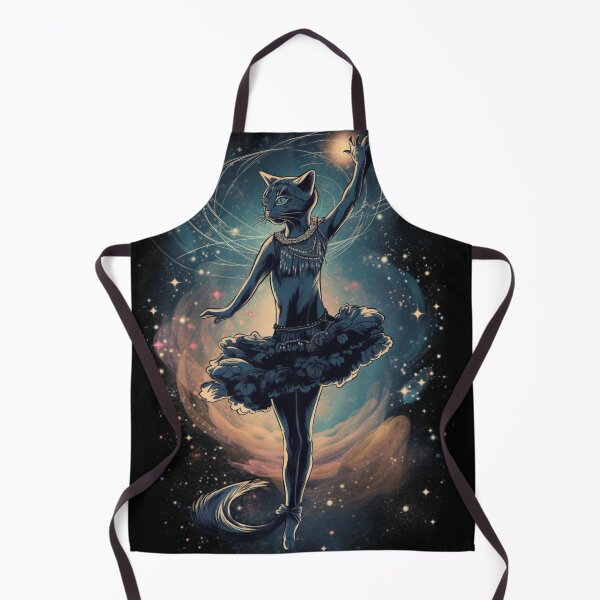 Item preview, Cat ballet in the stars designed and sold by ArtFeverShop.