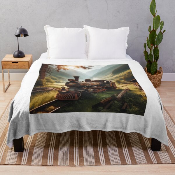 Item preview, Abandoned train in nature designed and sold by Yourdreamworld.
