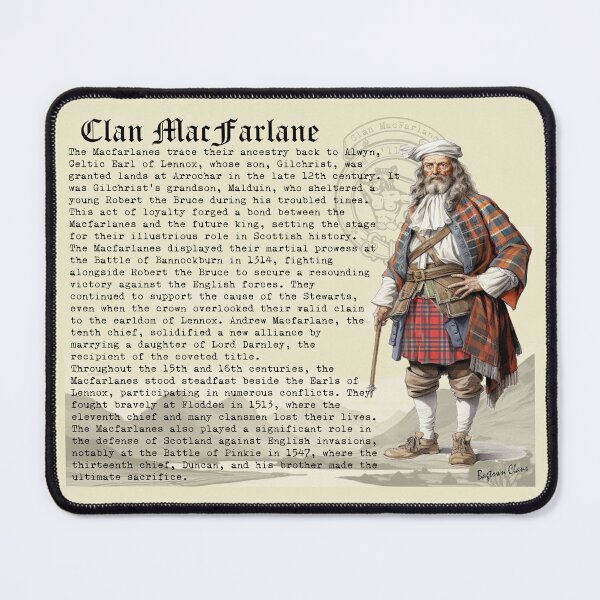 Item preview, MacFarlane Scottish Clan History  designed and sold by BagTown Clans.