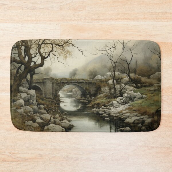 Item preview, Bridge Over Stream Landscape designed and sold by whitecat23.