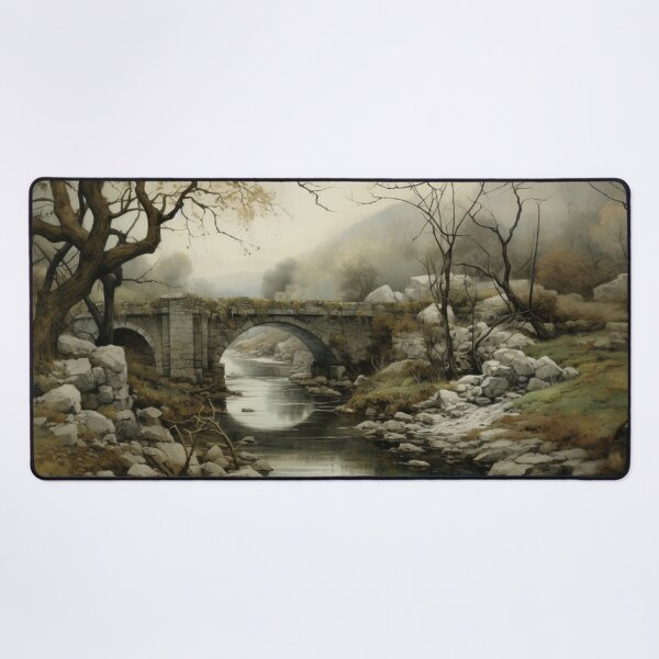 Item preview, Bridge Over Stream Landscape designed and sold by whitecat23.