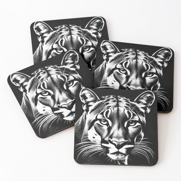 Item preview, In the Shadows: The Enigmatic Gaze of a Black Leopard designed and sold by modernaarte.