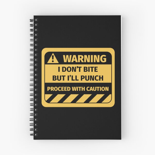 Item preview, I don't bite but I'll punch warning sign designed and sold by Silly T-shirts.