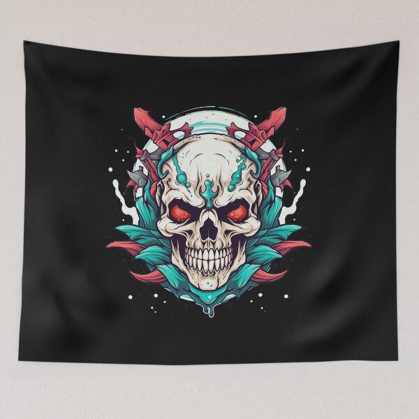 Item preview, American Traditional Cartoon Skull designed and sold by Goku Creations.