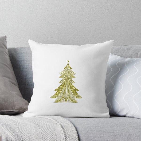 Item preview, Christmas Tree zentangle gold designed and sold by Rexyy Studio .