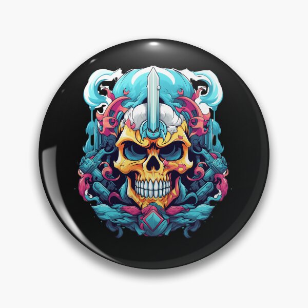 Item preview, American Traditional Cartoon Skull designed and sold by Goku Creations.