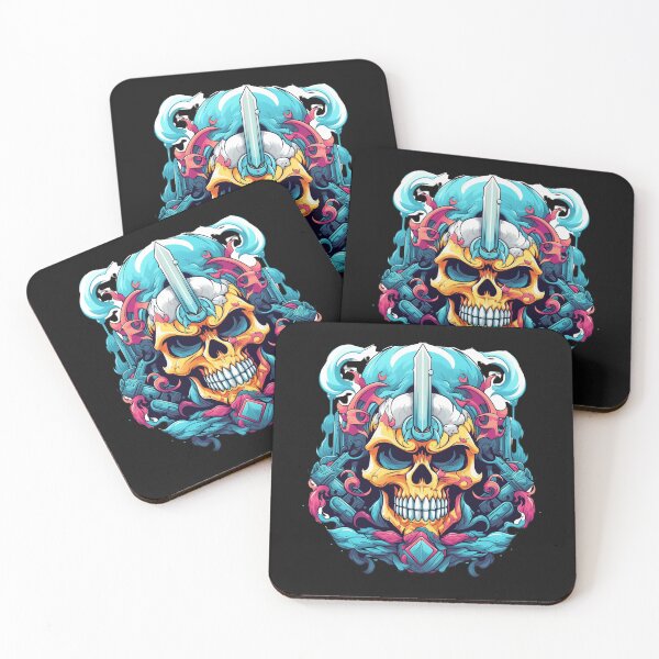Item preview, American Traditional Cartoon Skull designed and sold by Goku Creations.