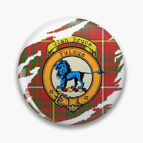 Item preview, Bruce Clan Crest Scottish Surname Tartan designed and sold by BagTown Clans.
