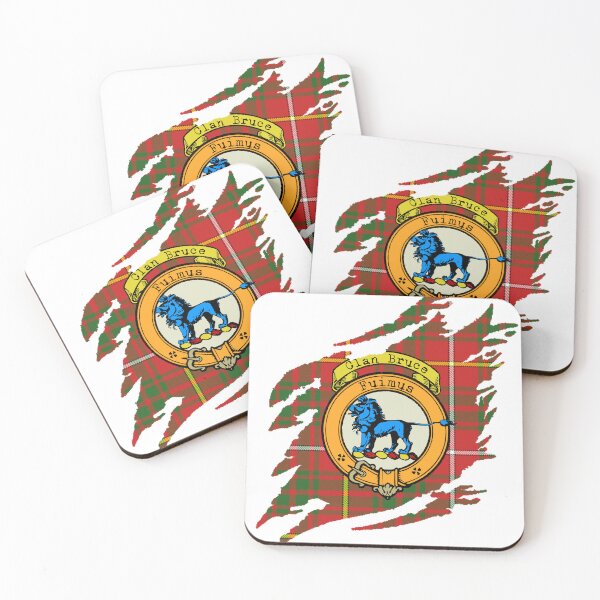 Item preview, Bruce Clan Crest Scottish Surname Tartan designed and sold by BagTown Clans.