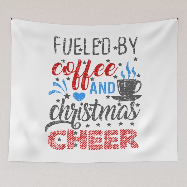 Item preview, Fueled By Coffee and Christmas Cheer designed and sold by shopbakas.