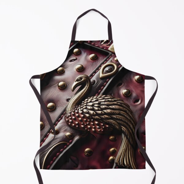 Item preview, Red Brass Bird Emblem Leather Bag designed and sold by RevGens.
