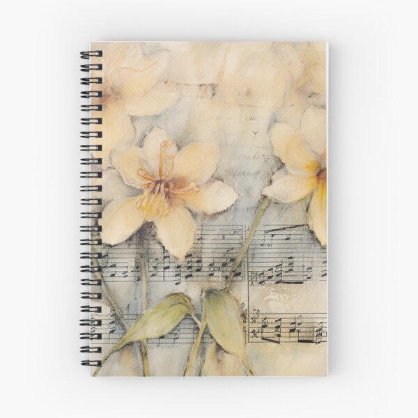 Item preview, Melodic Blooms: Musical Notes and Floral Patterns on Mugs designed and sold by Creation Artful.