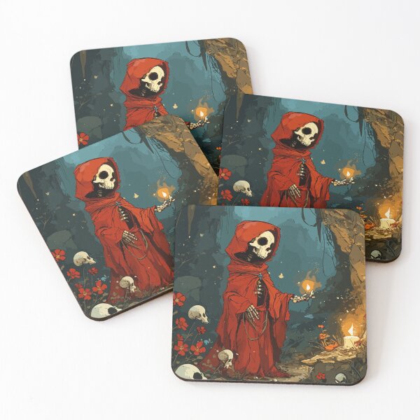 Item preview, Red Cape Skeleton with Firing Candle in Dark Forest designed and sold by Ou-SunShine.
