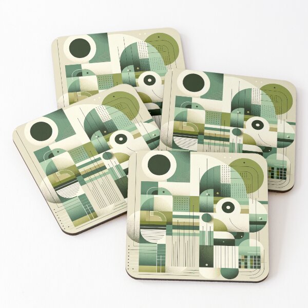 Item preview, Green Geometric Harmony designed and sold by DreamInk Studio.