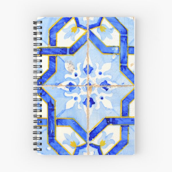 Item preview, Portuguese tiles. Blue flowers and background designed and sold by Julie Dawn Fox.
