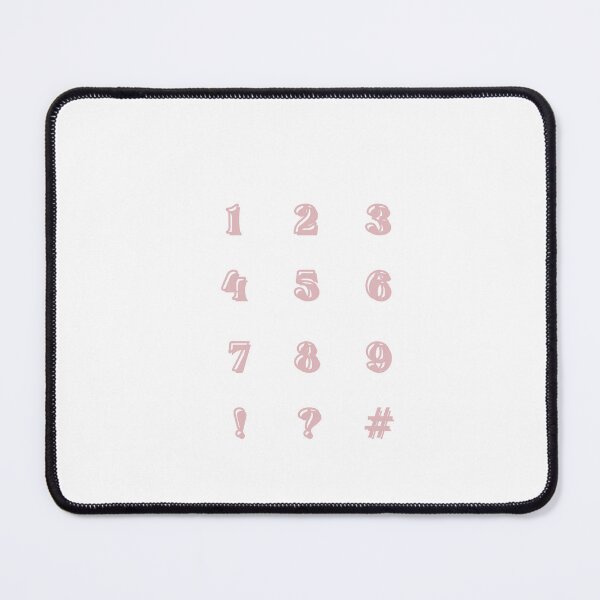Item preview, Aesthetic numbers 1-9 with special characters ?!# designed and sold by stayfreshbyme.